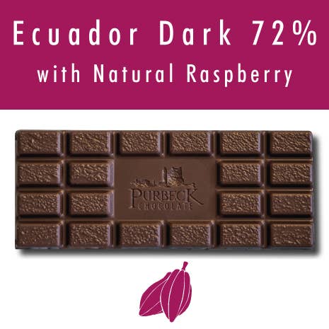 Ecuadorian Dark 72% with Raspberry ~ 100g