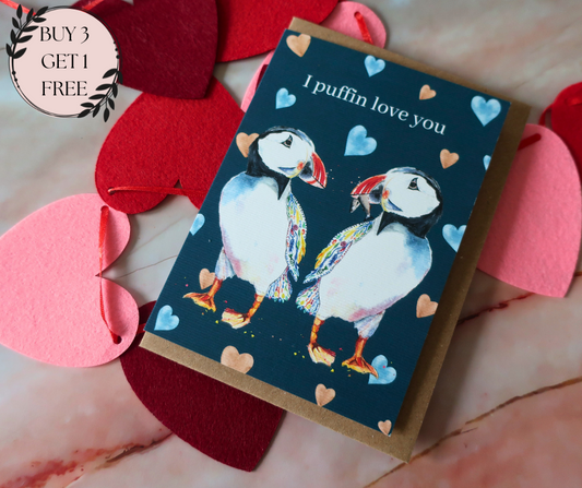 I Puffin Love You Eco Friendly Card