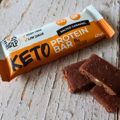 Salted Caramel Keto Protein Bars